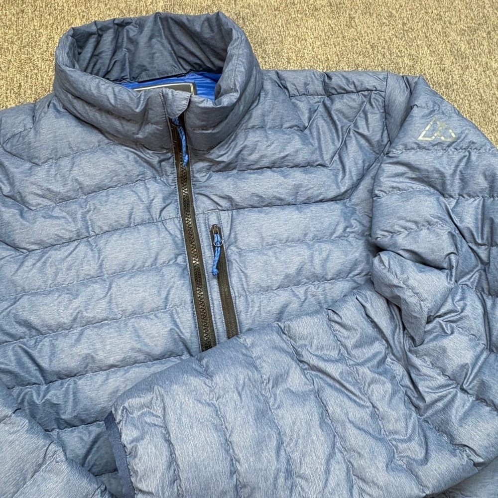 Alpine‎ Design Men's Puffer Jacket Blue Full Zip Lightweight Insulated XXL